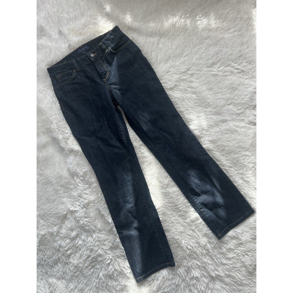 Talbots Heritage Jeans Women’s 6P Petite Dark Wash Straight Leg Denim Stretch